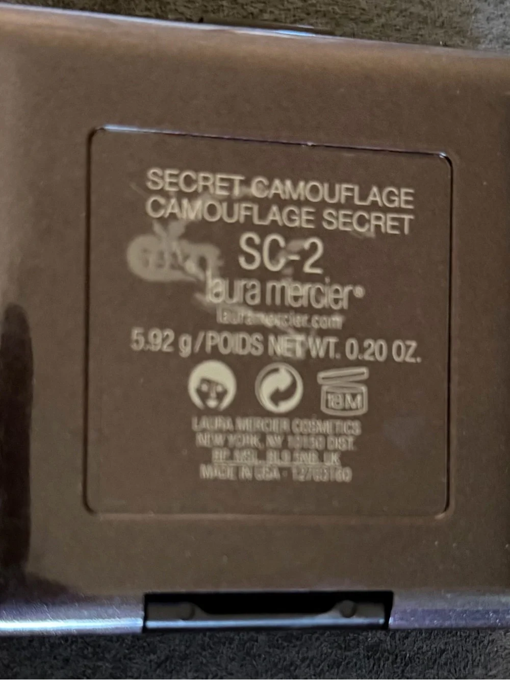 laura mercier Secret Camouflage SC-2 swatched once